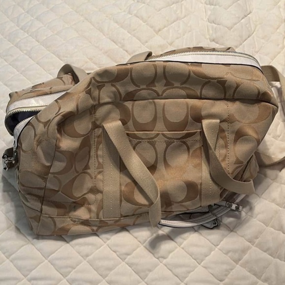 Coach Beige Travel Bag - Picture 1 of 4